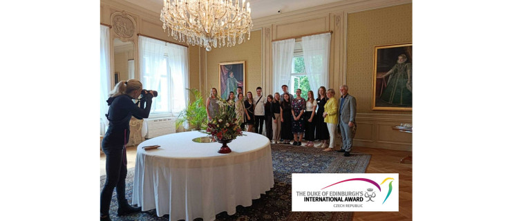 DofE: Nela Halamíčková na slavnosti u prezidenta v Lánech