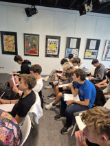 Fotogalerie Jak se efektivně učit – tematický workshop v městské knihovně s IT1. B, foto č. 2